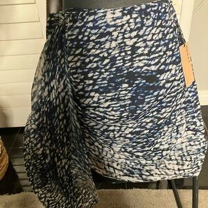 Bailey 44 Blue and White Patterned Skirt